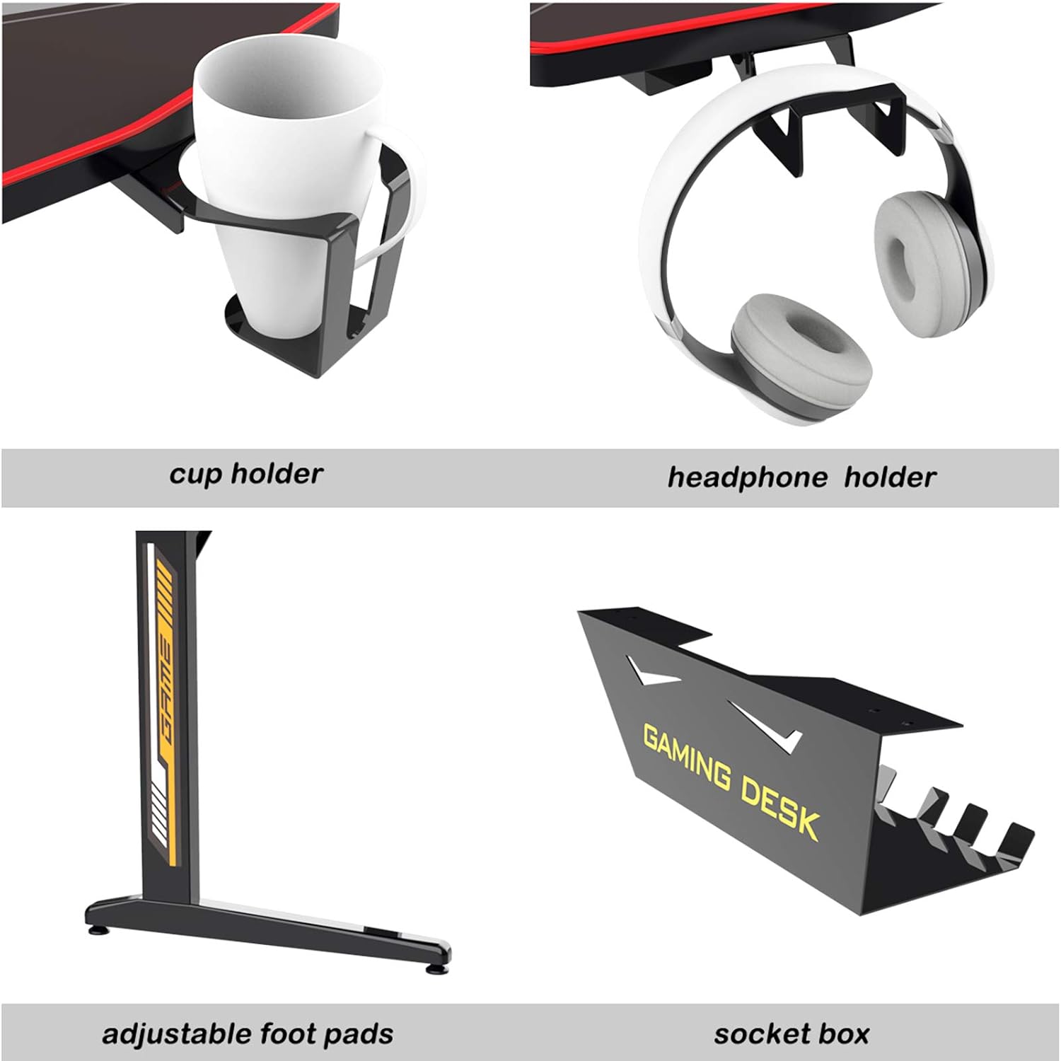 Gaming Desk Computer YT-TF-1 (Gaming Table) With Full Cover Mouse Pad 750*140*650MM Gaming Desk Computer YT-TF-1 (Gaming Table) With Full Cover Mouse Pad 750*140*650MM